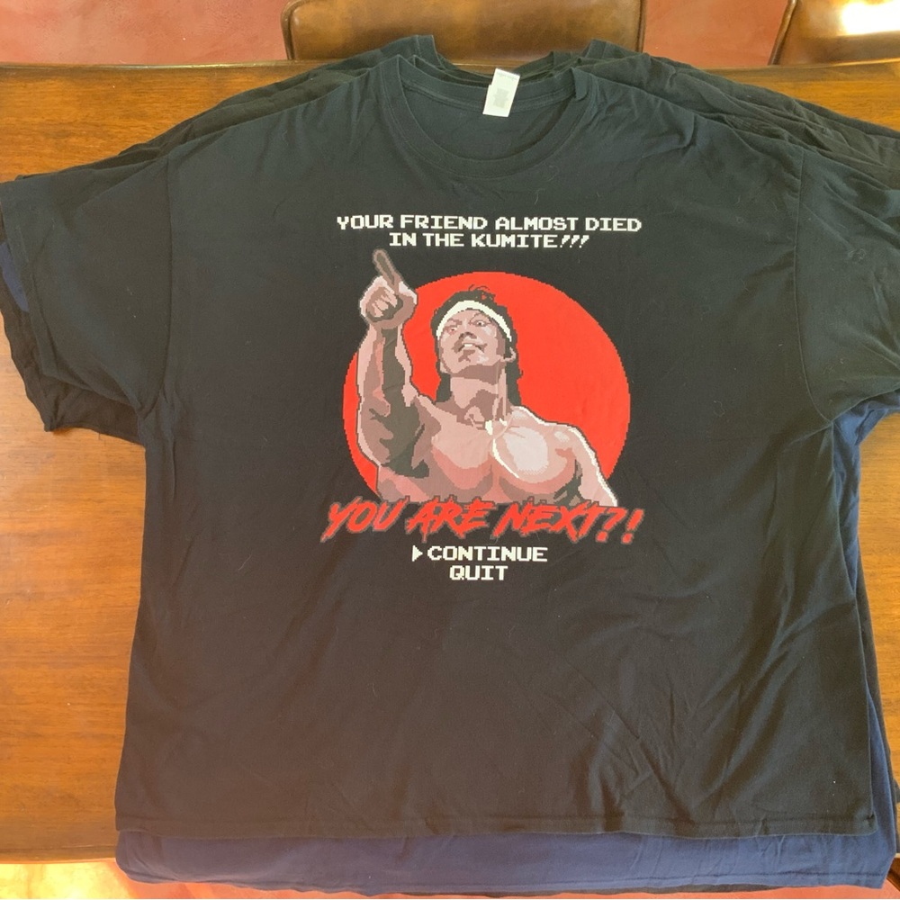 Bloodsport video game graphic tee